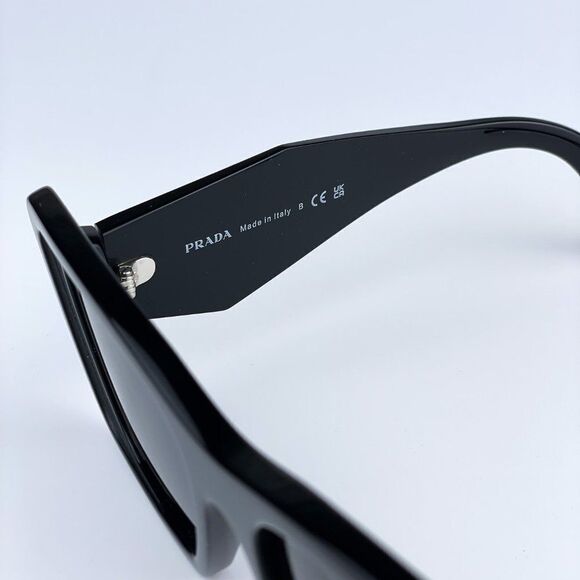 NEW Prada PR08YS 1AB5S0 Black Dark Gray Cat Eye Unisex Sunglasses - Picture 14 of 14